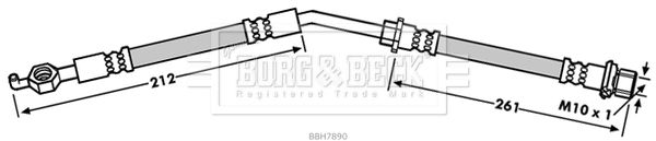 BORG & BECK stabdžių žarnelė BBH7890